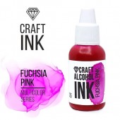 Алкогольные чернила Craft Alcohol INK,  Fuchsia Pink ( Розовая фуксия) (20мл)